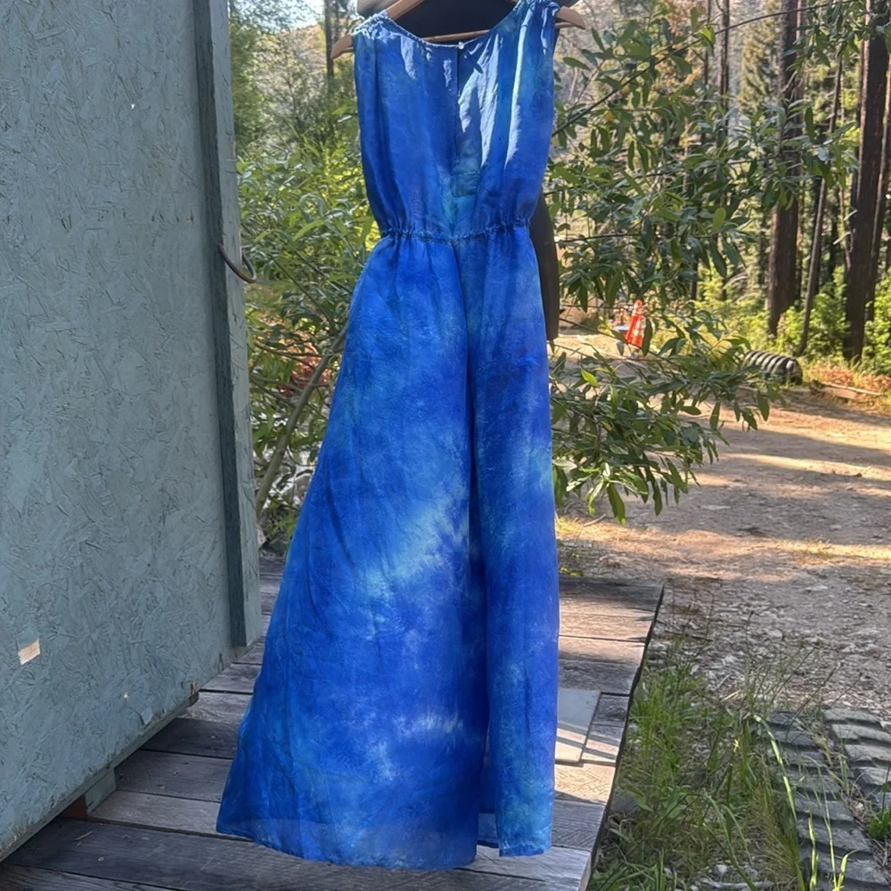 Johnny Was “Amanda Bond” Calista Jumpsuit NWT Handmade 100% Silk Wide Leg Sz M/L - Picture 12 of 17